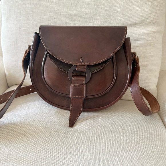 ’70s / Leather Saddle Bag - Picture 4 of 12